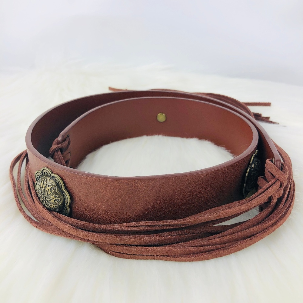 Boho Bohemian Tassel Brown Belt-841